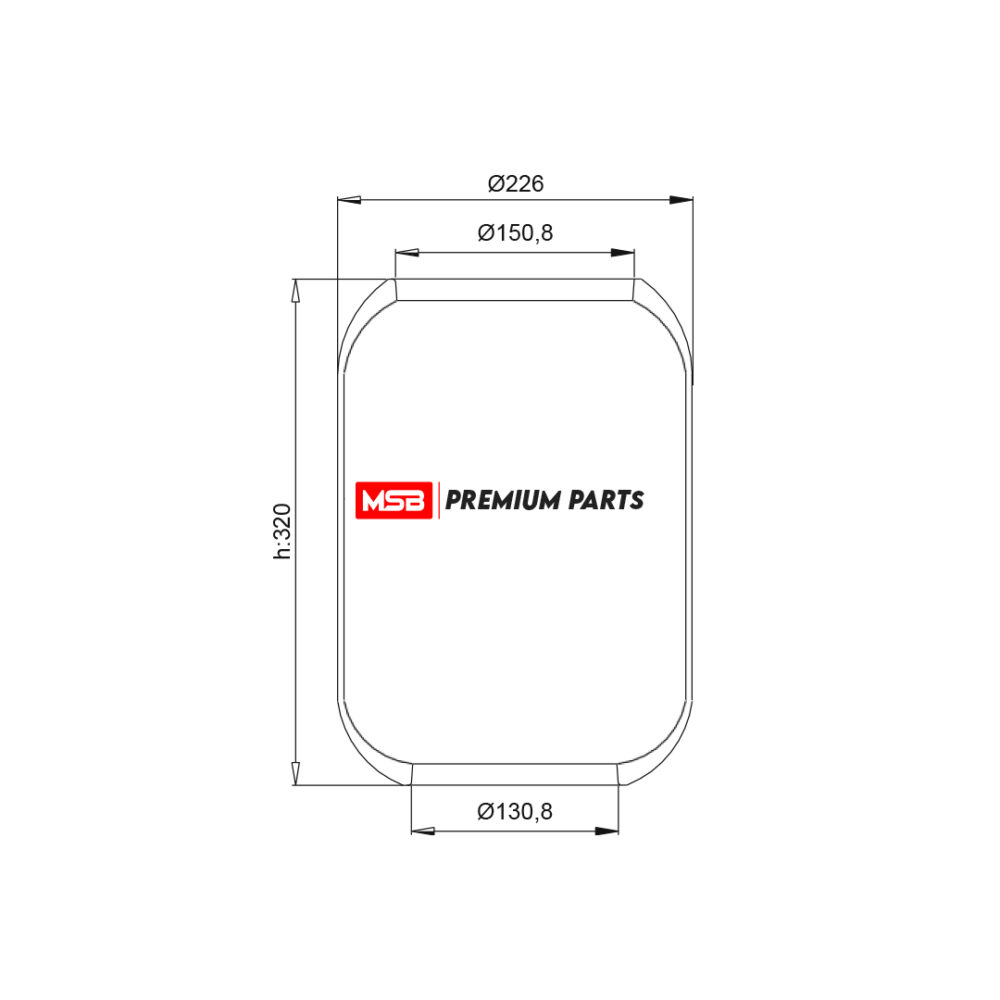 MSB 541415 Air Spring
