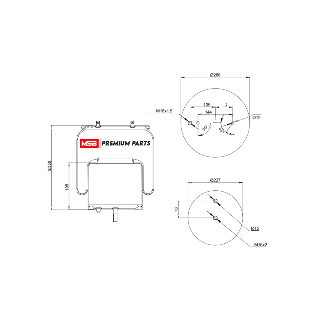 MSB    54113-C1 Air Spring