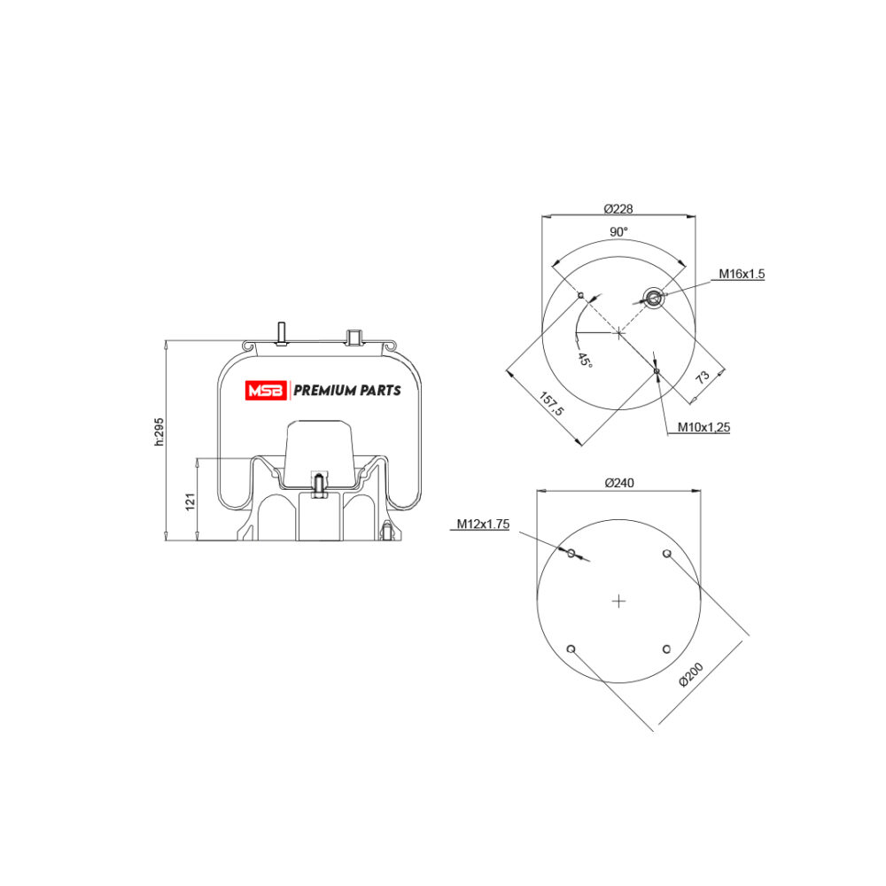 MSB    544154-CP Air Spring