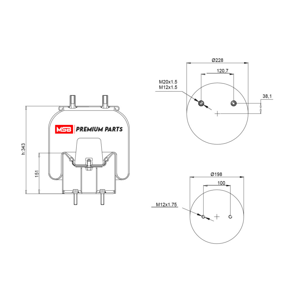MSB    544156-C11 Air Spring