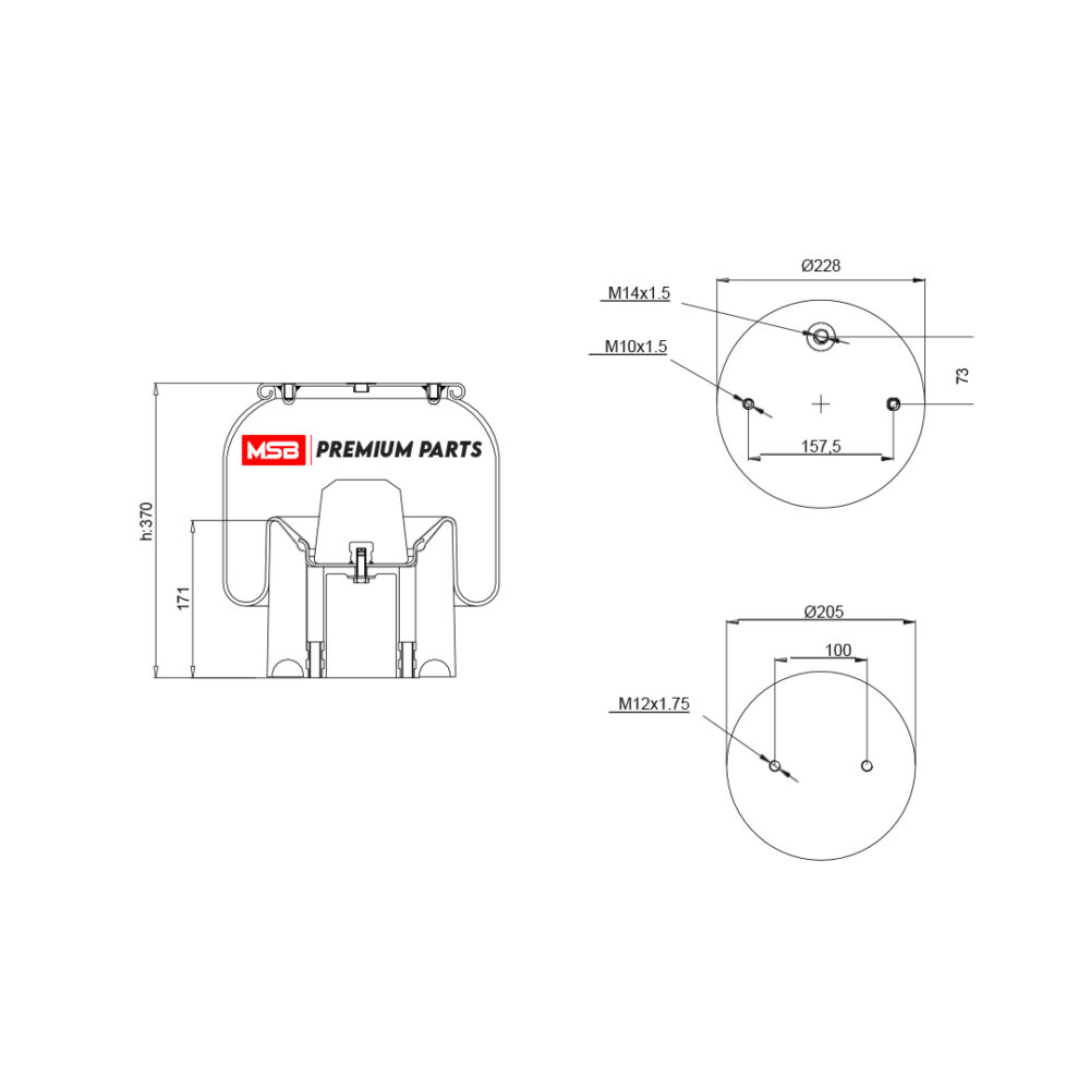 MSB    544156-CP16 Air Spring