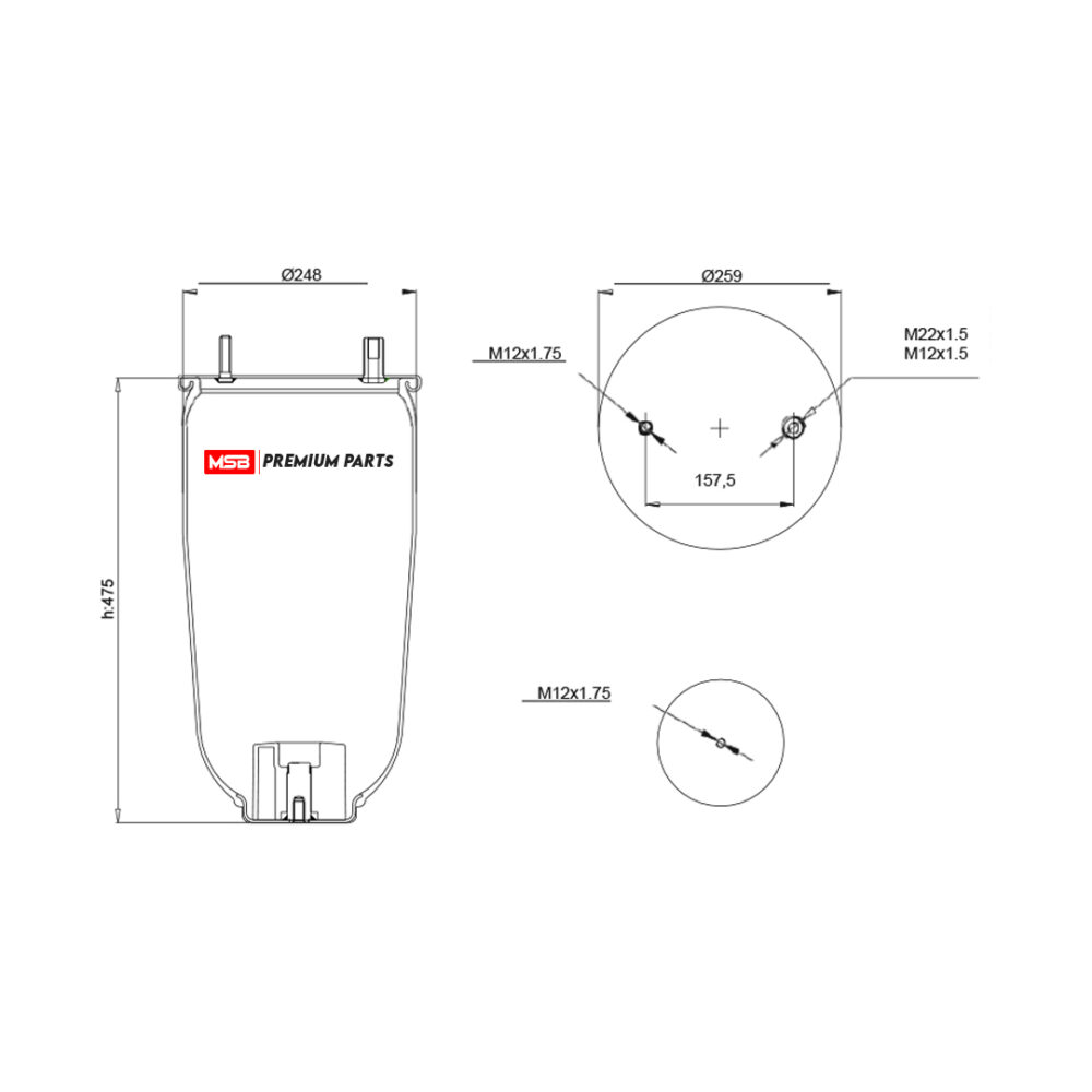 MSB    544157-S5 Air Spring