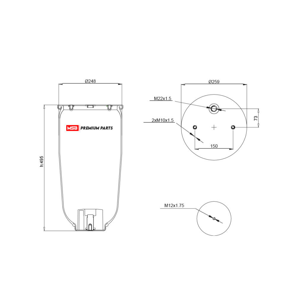 MSB    544157-S6 Air Spring