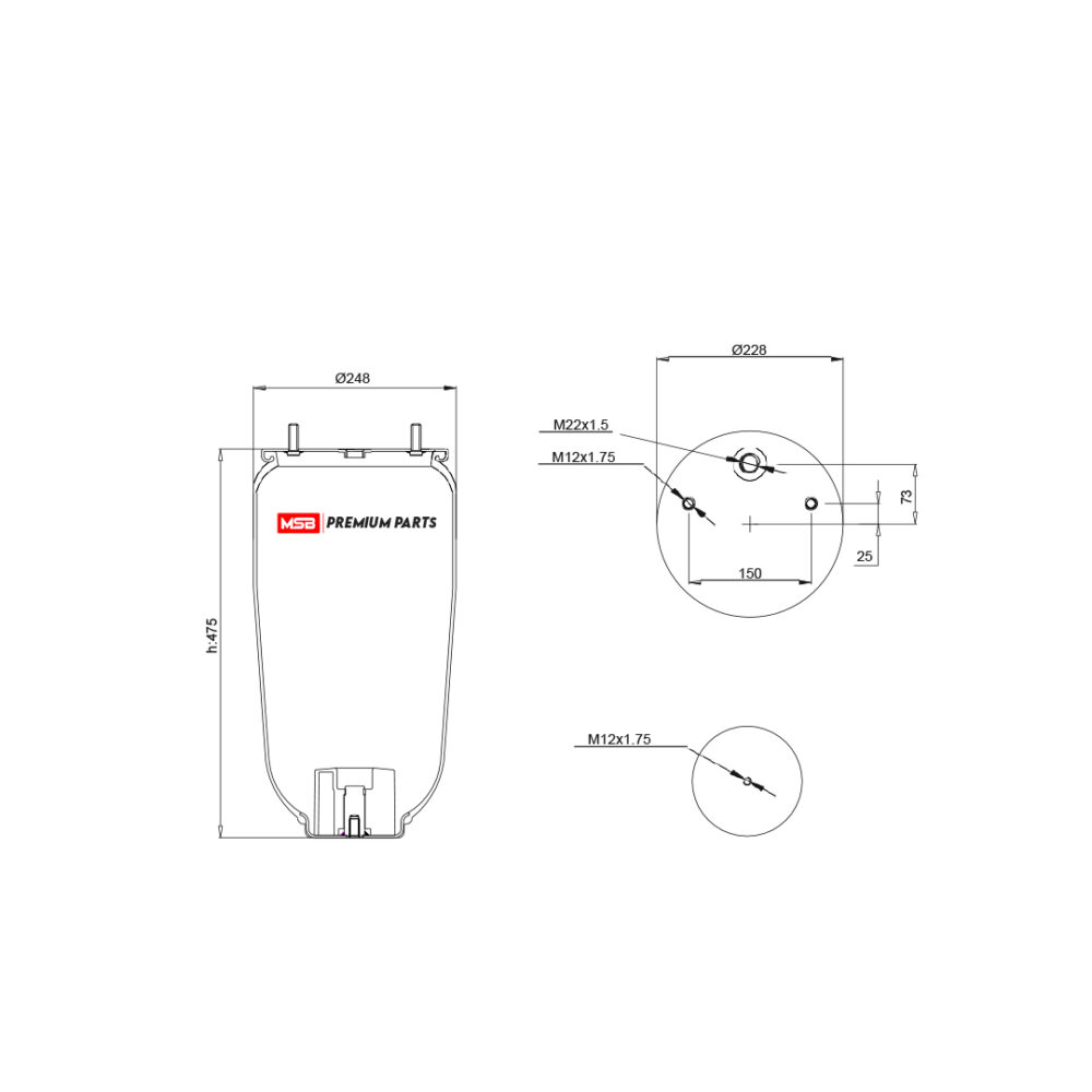 MSB    544157-S14 Air Spring
