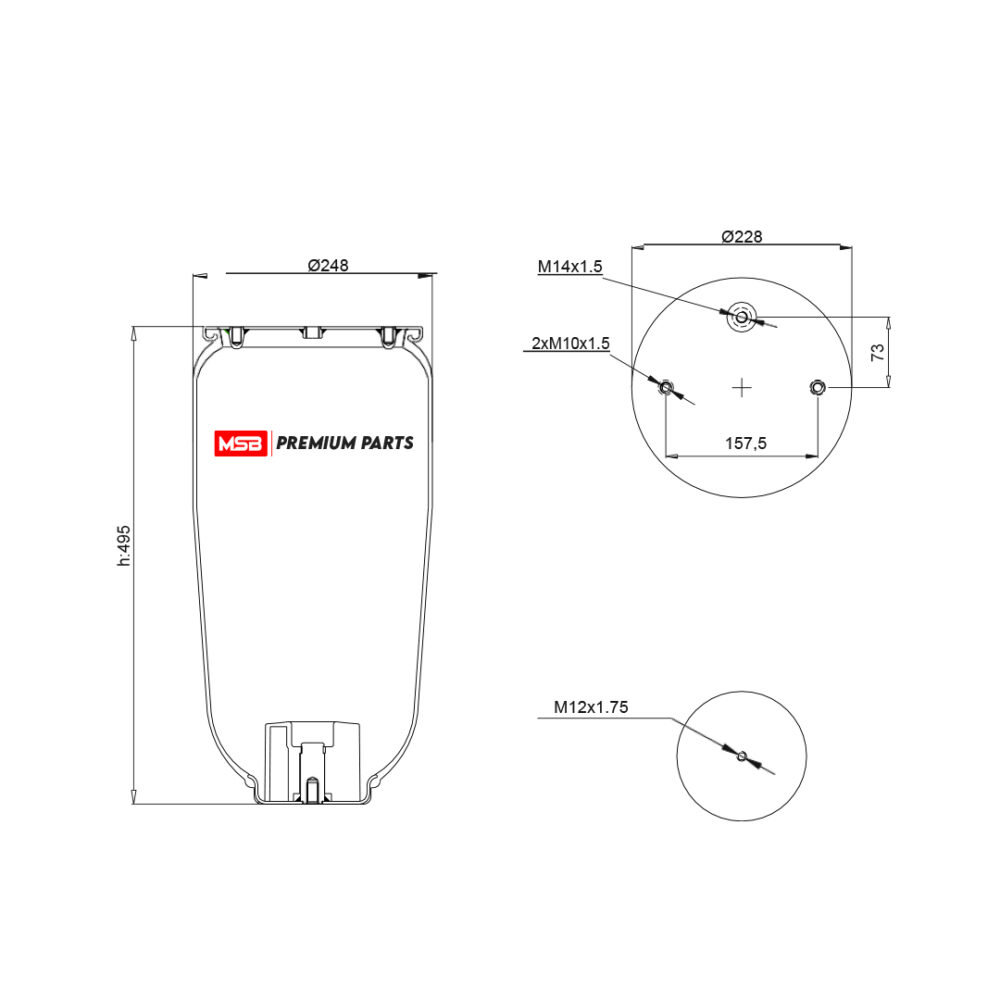 MSB    544157-S17 Air Spring