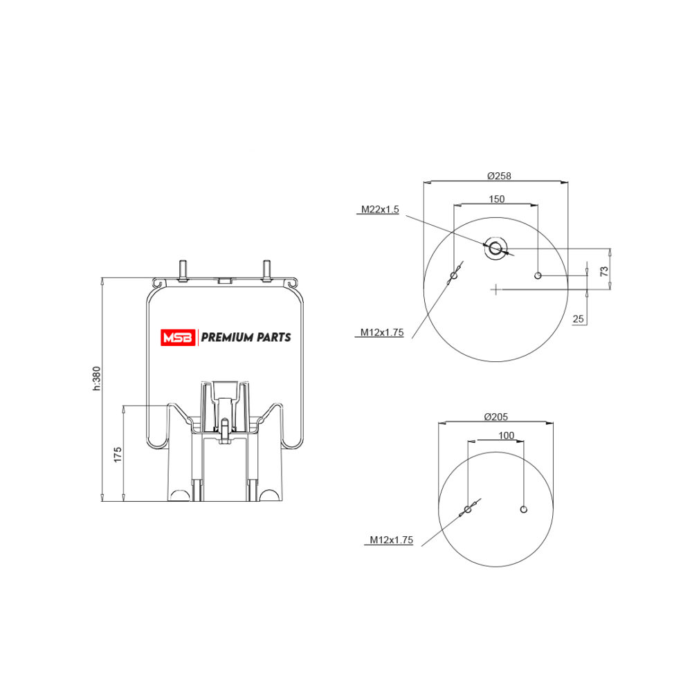 MSB    544157-CP4 Air Spring