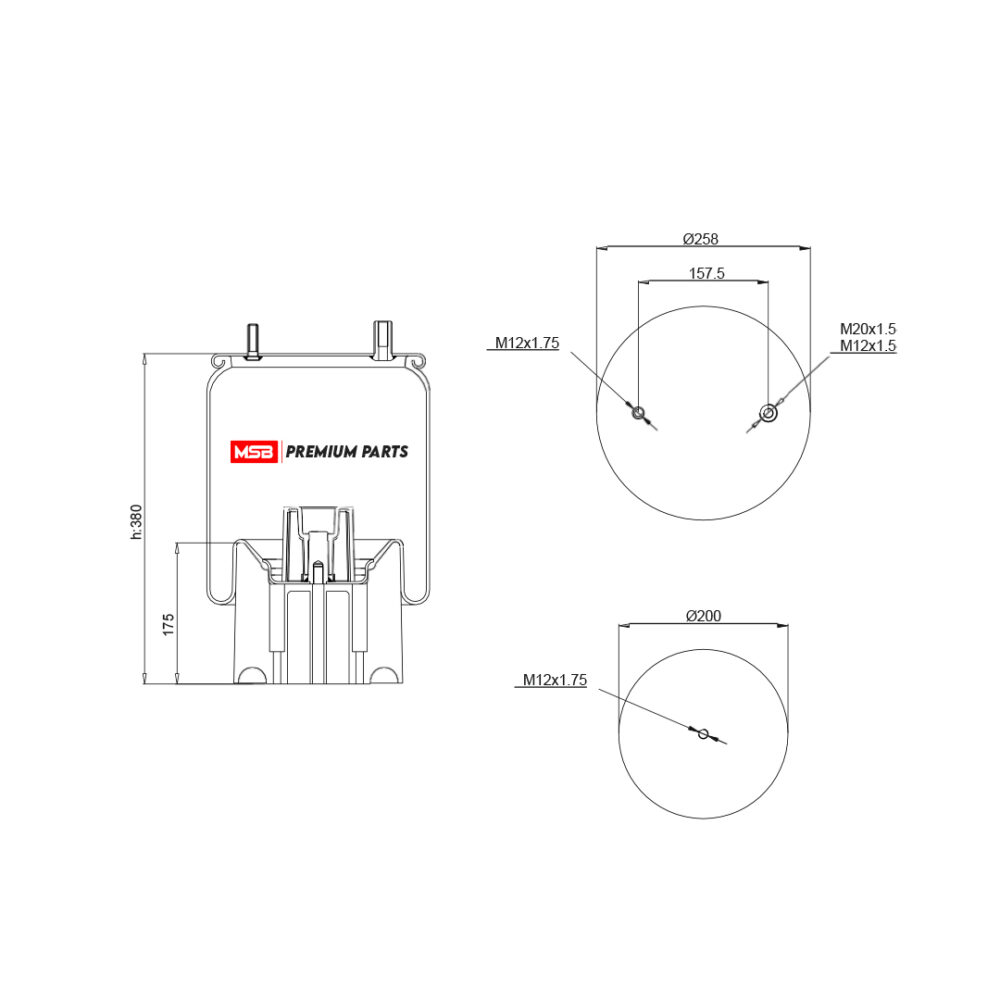 MSB    544157-CP10 Air Spring