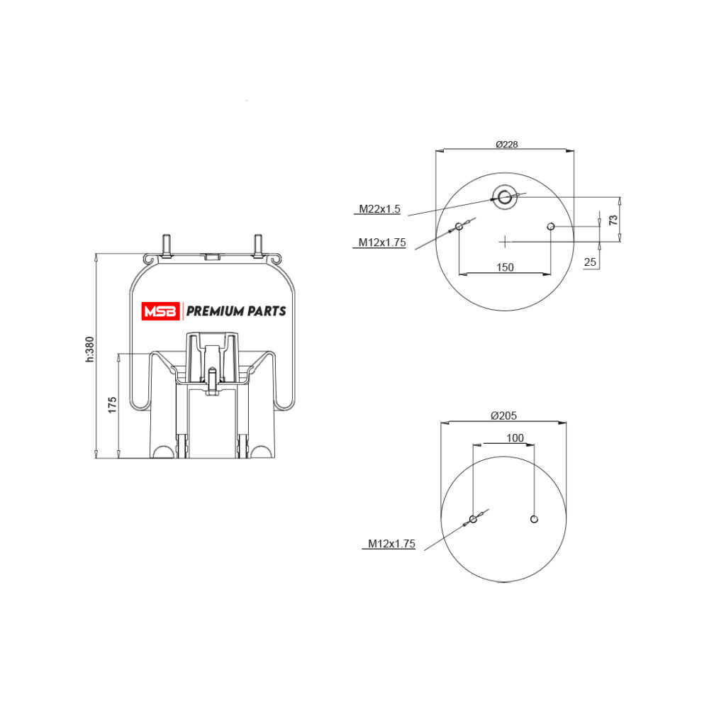MSB    544157-CP14 Air Spring