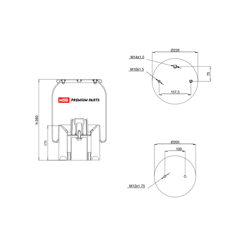 MSB    544157-CP16 Air Spring