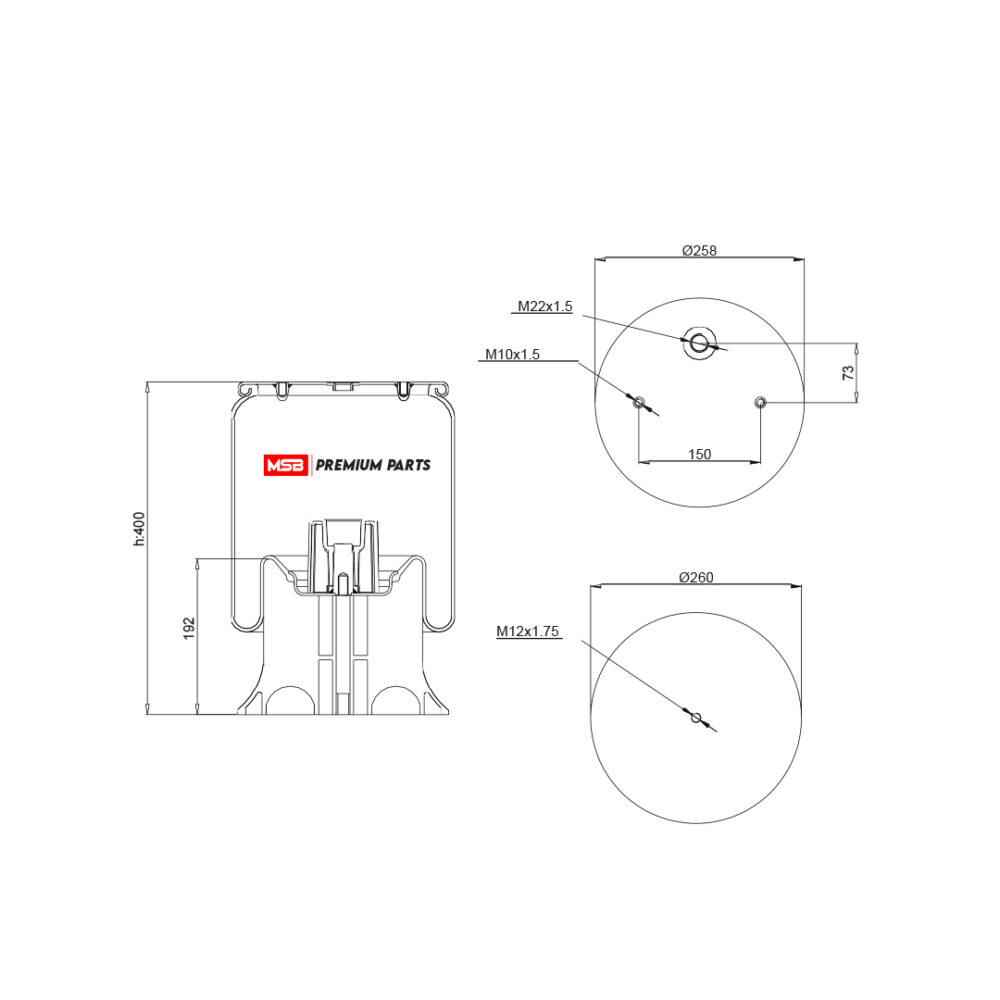 MSB    544158-CP3 Air Spring