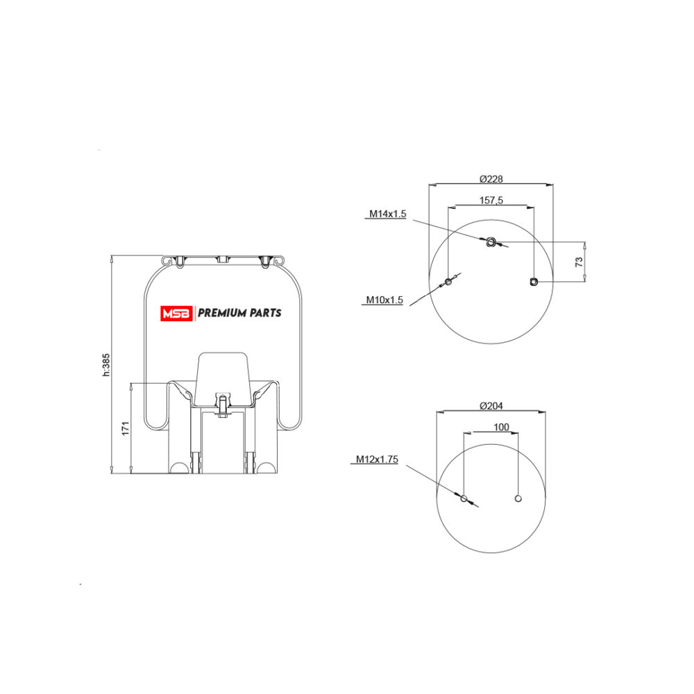 MSB    544159-CP16 Air Spring
