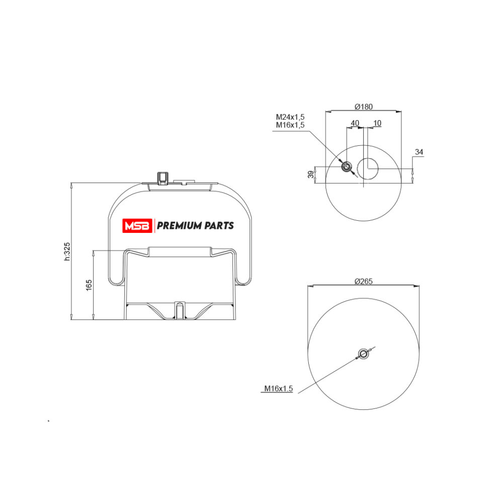 MSB     544183-C23 Air Spring