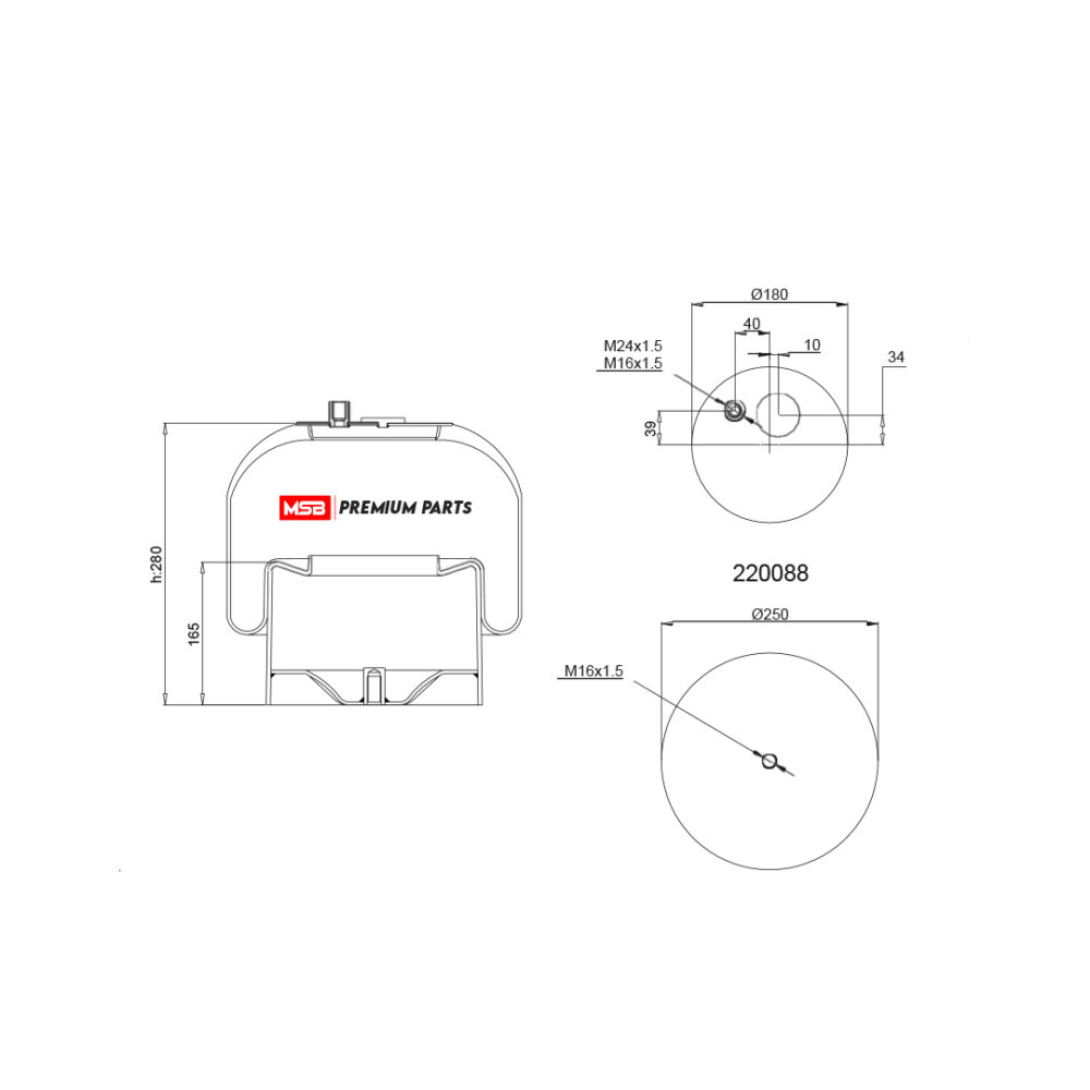 MSB     544185-C21 Air Spring
