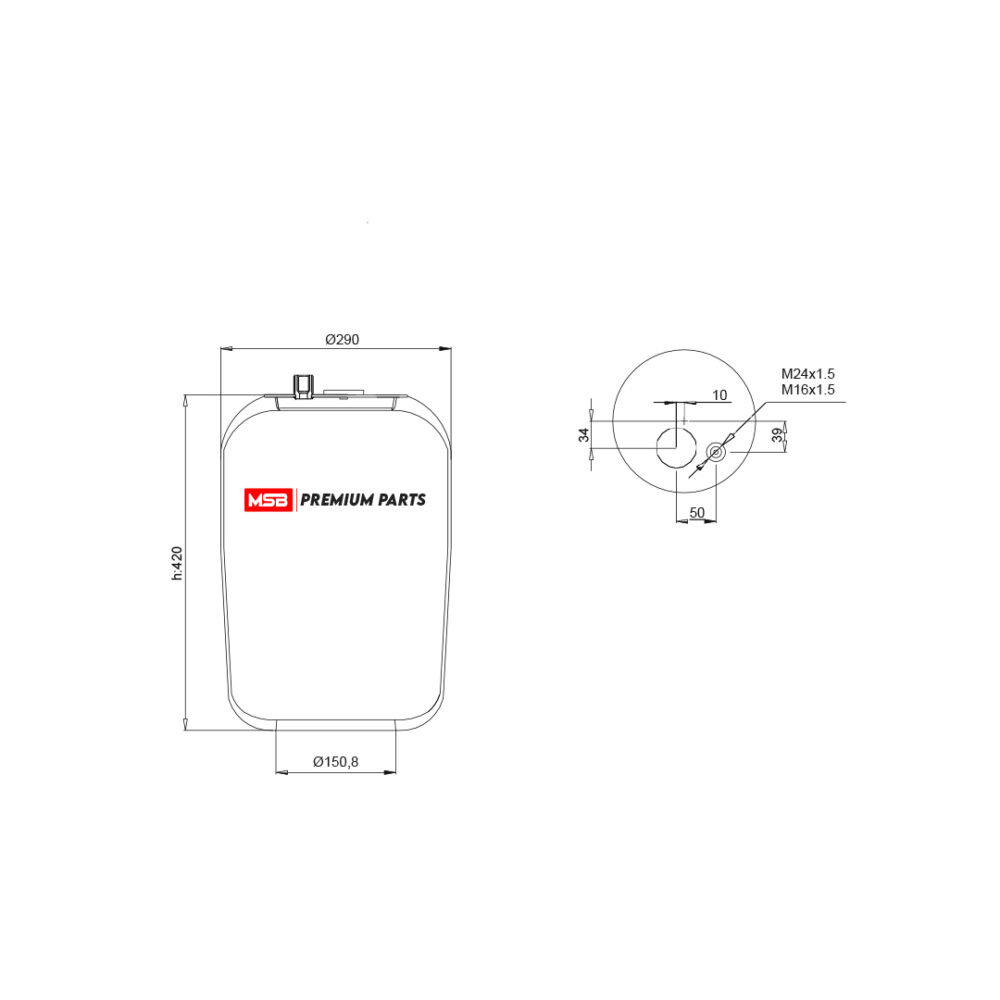 MSB     544186-S23 Air Spring