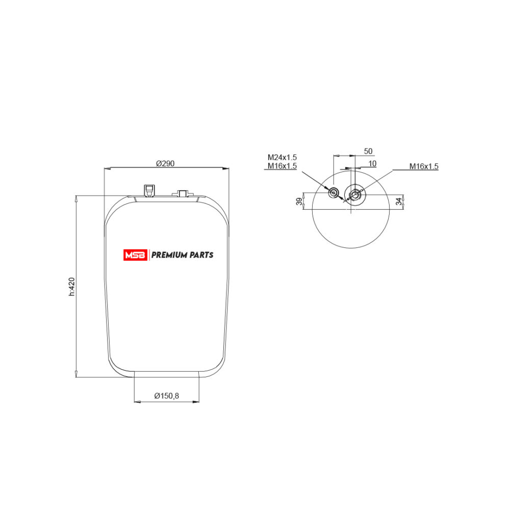 MSB     544186-S24 Air Spring