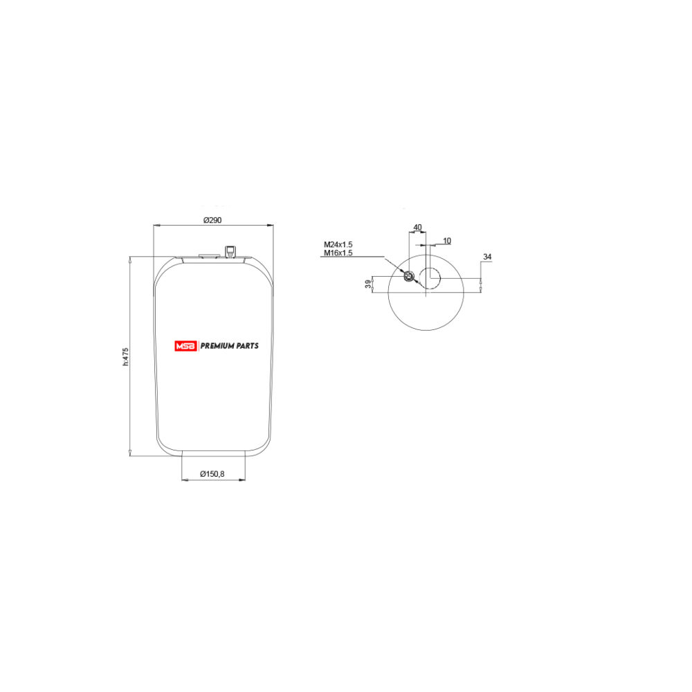 MSB     544187-S1 Air Spring