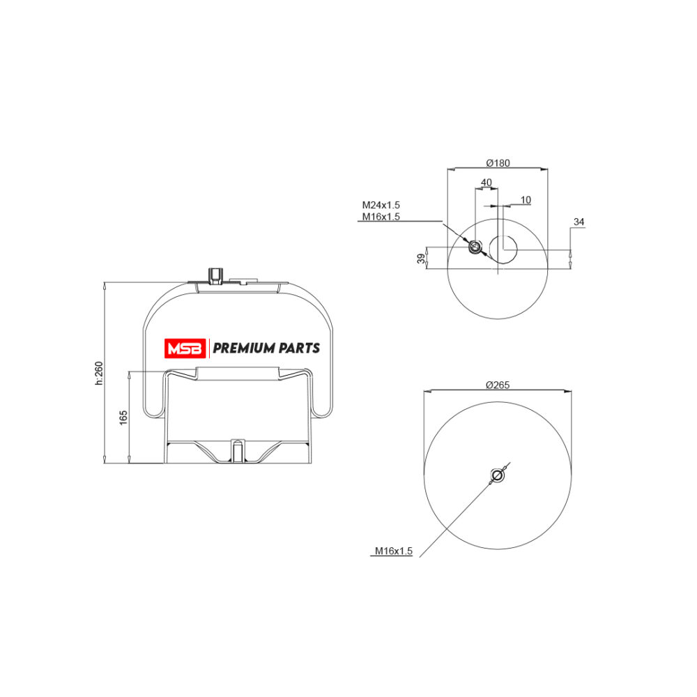 MSB     544187-C1 Air Spring