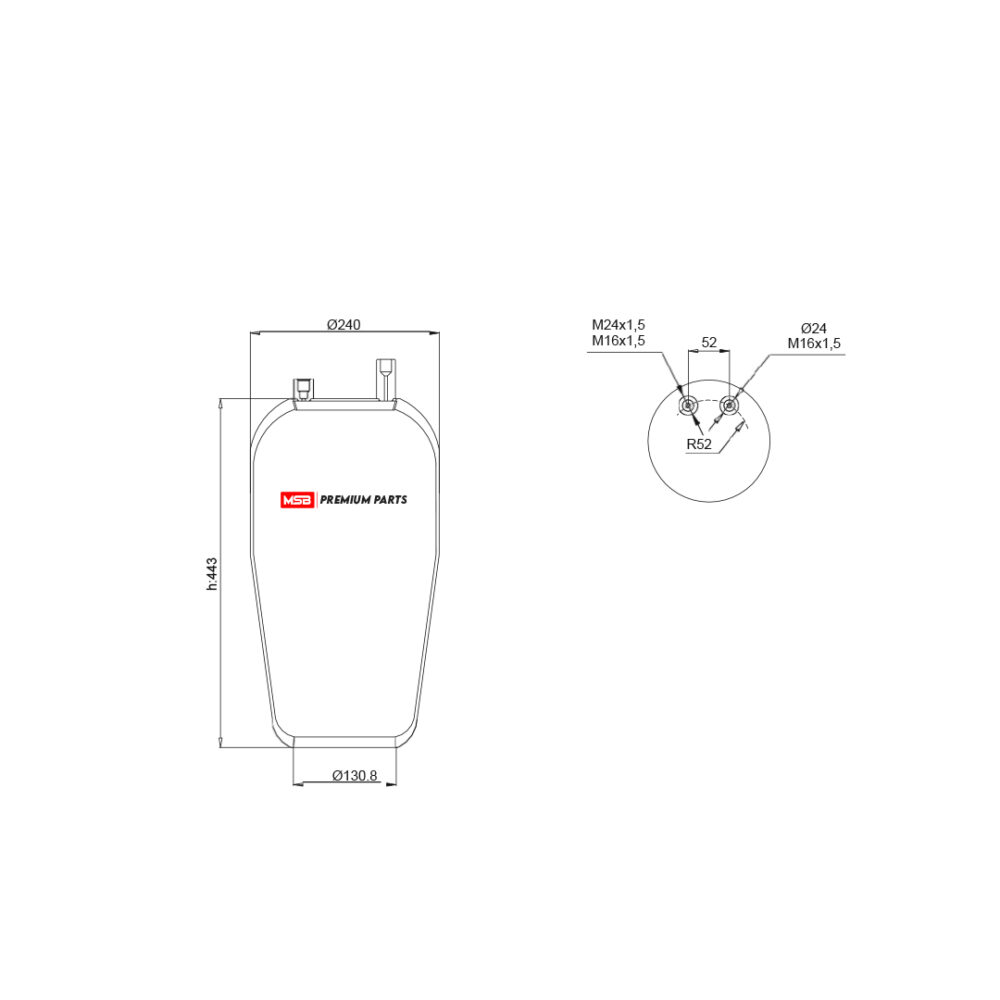 MSB     544390-S2 Air Spring