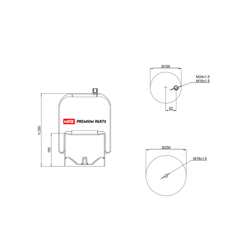 MSB     544390-C1 Air Spring