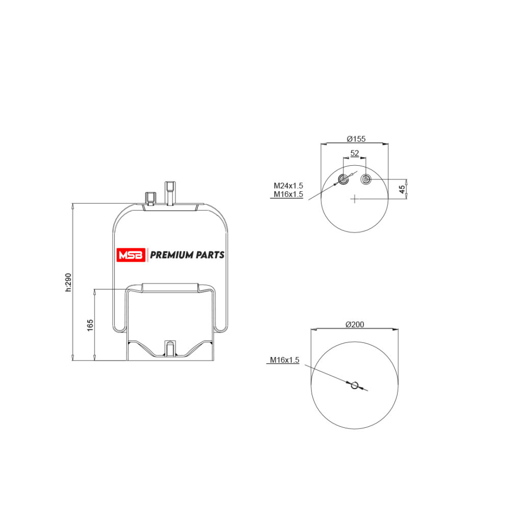 MSB     544390-C2 Air Spring