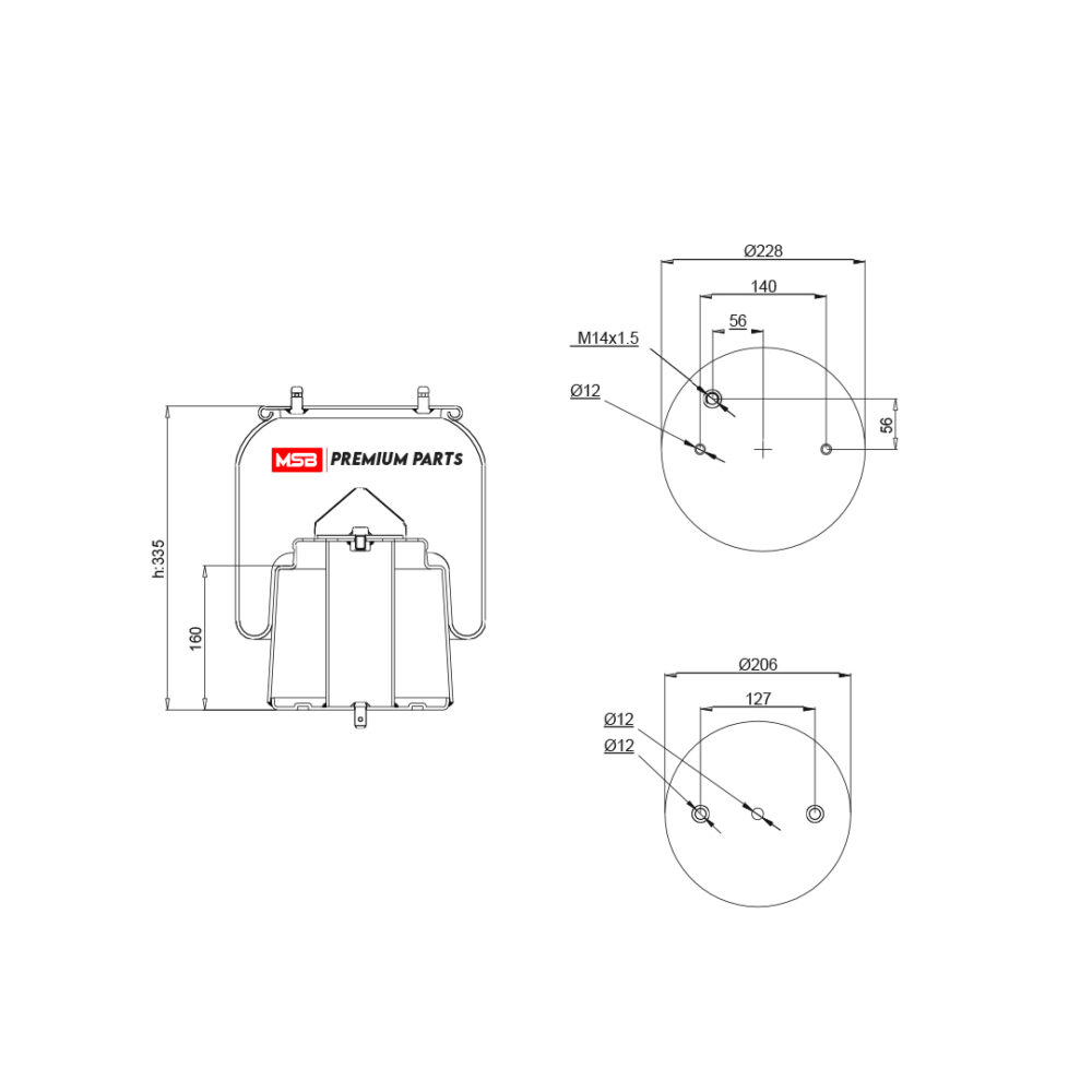 MSB     54506-C Air Spring