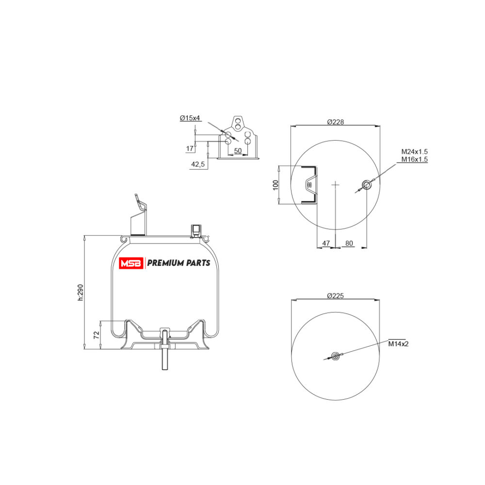 MSB     544543-C Air Spring