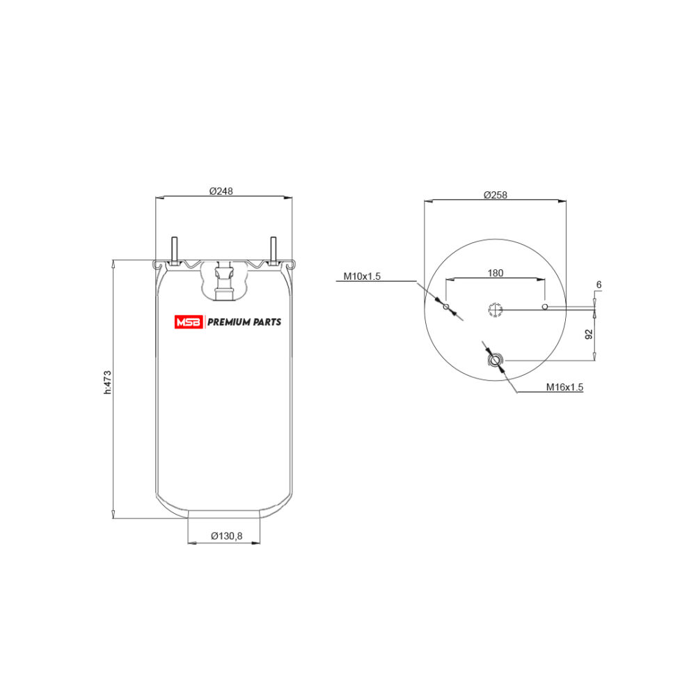 MSB     544718-S1 Air Spring
