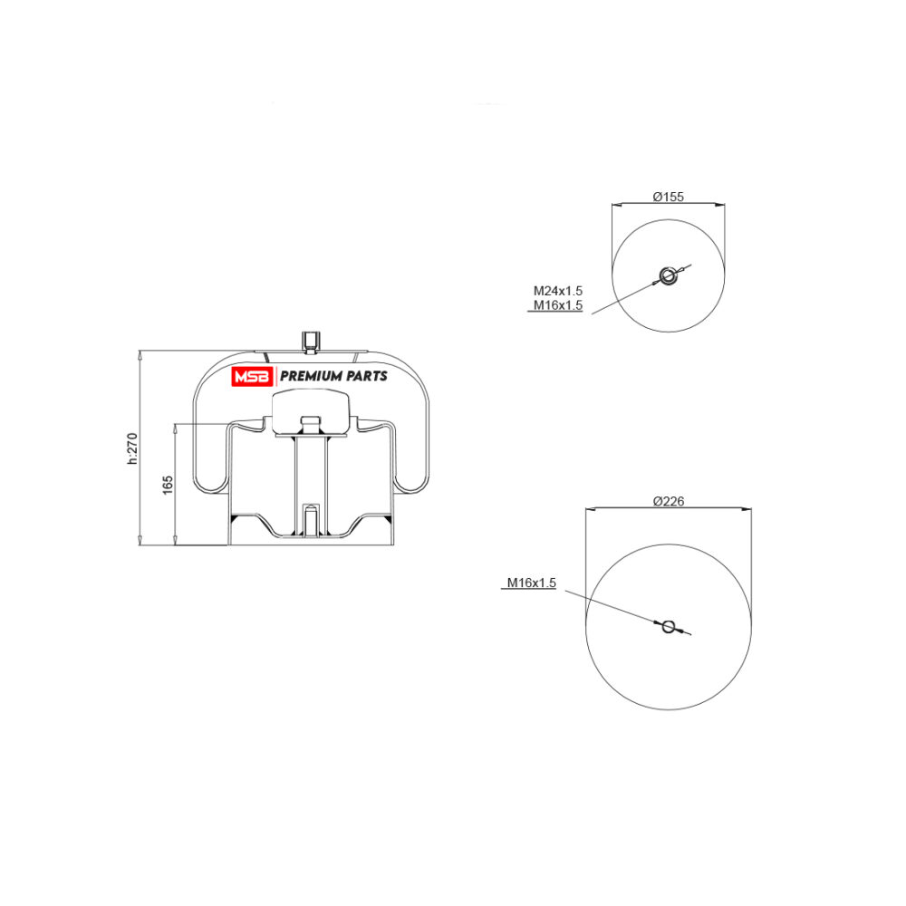 MSB     544737-C1 Air Spring