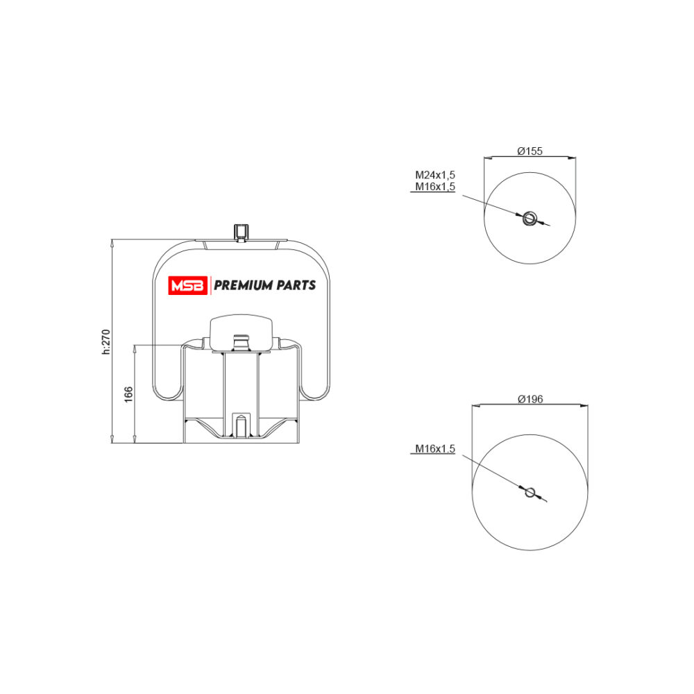 MSB     544737-C2 Air Spring