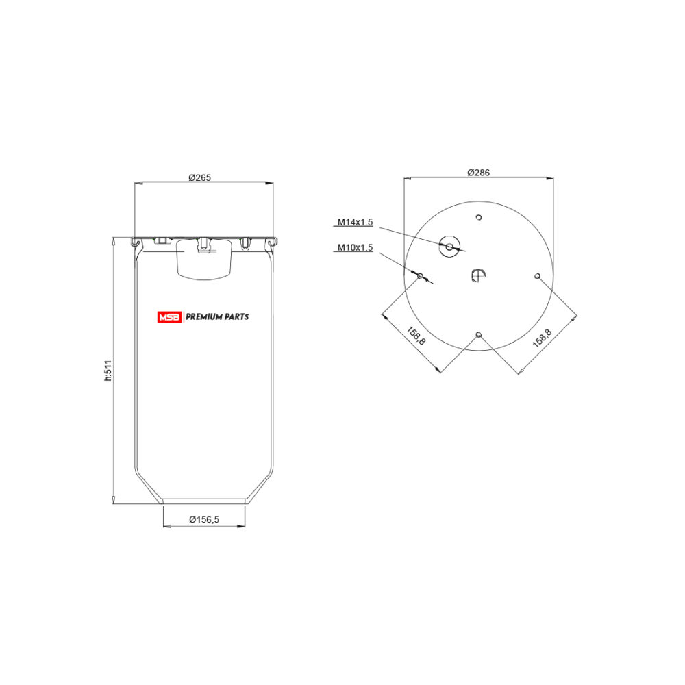 MSB      544813-S7 Air Spring