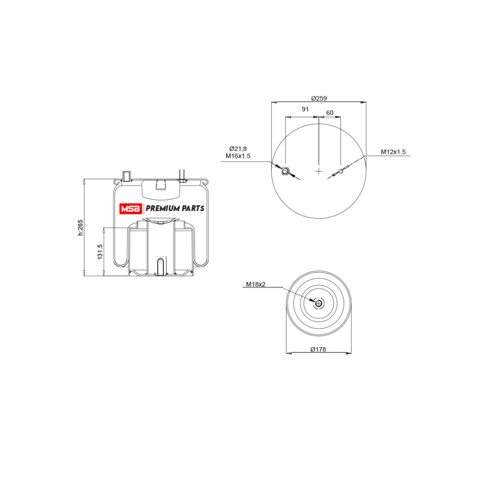 MSB       544838-C22 Air Spring
