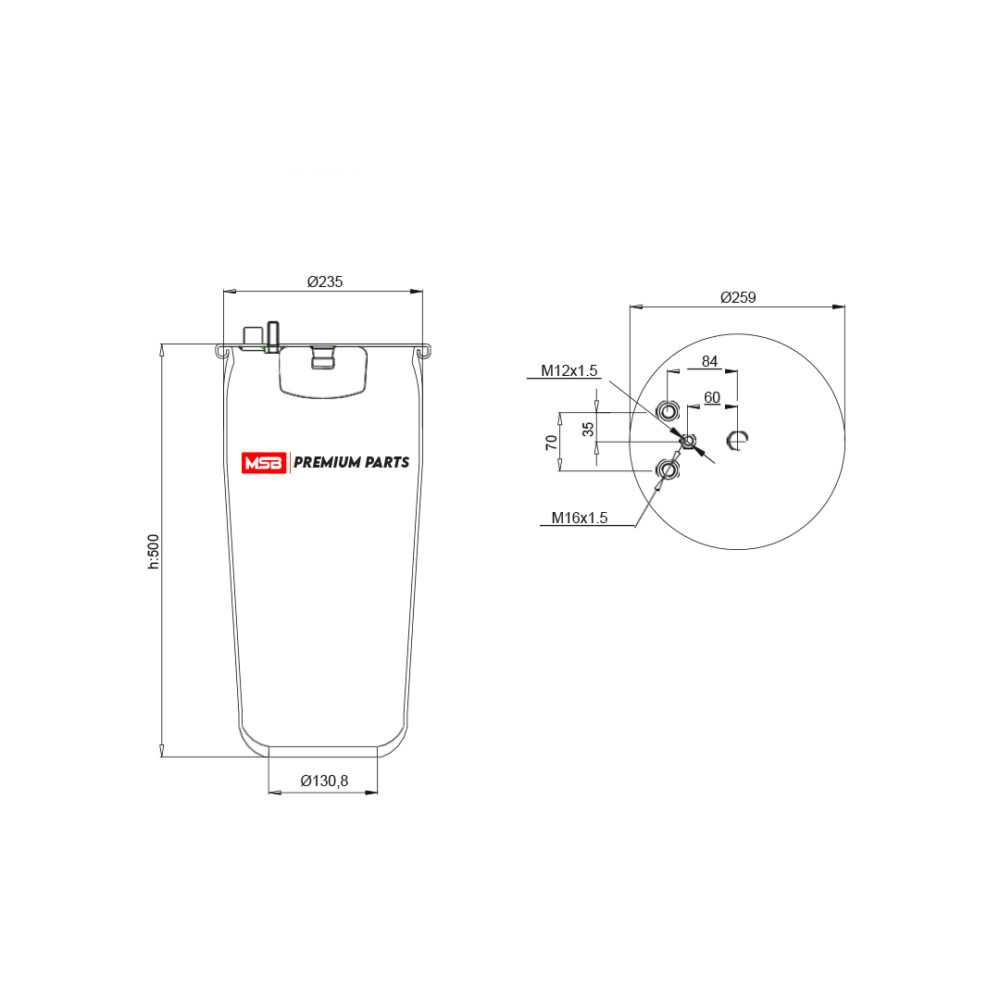 MSB       544884-S2 Air Spring