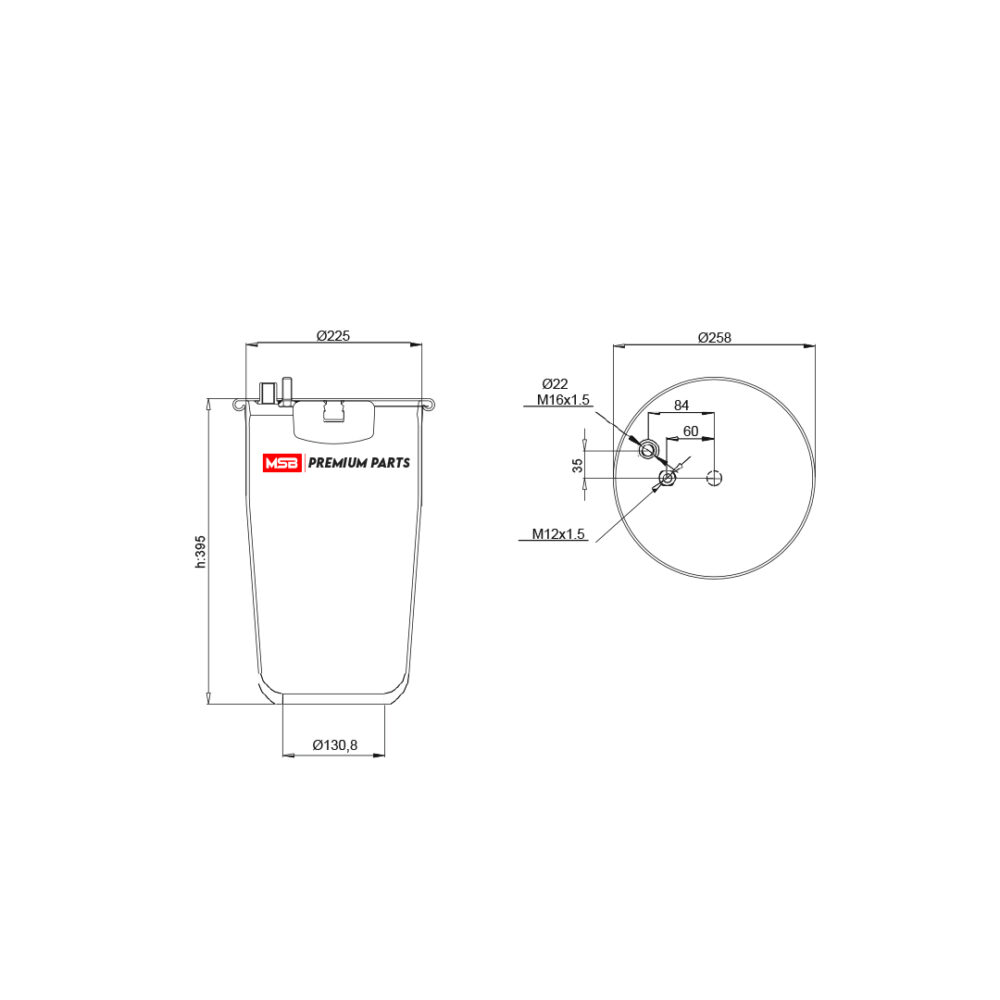 MSB       544885-S1 Air Spring