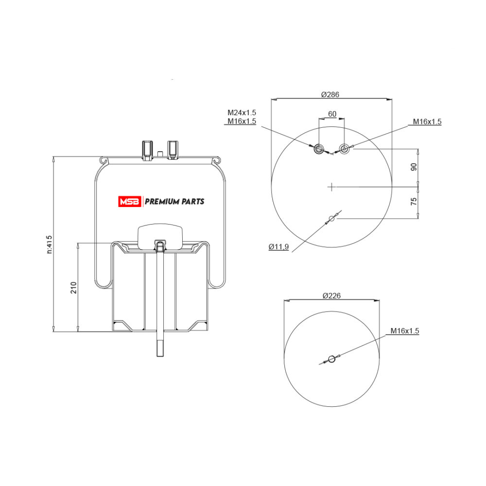 MSB       544911-C3 Air Spring