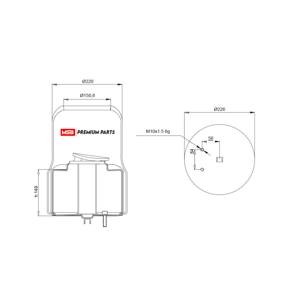 MSB 542709-S Air Spring