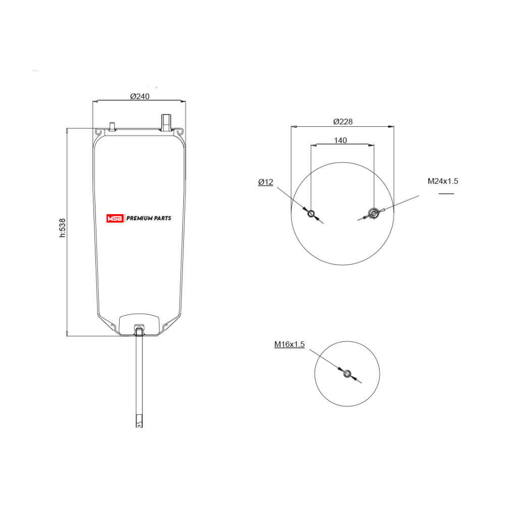 MSB        544915-S3 Air Spring