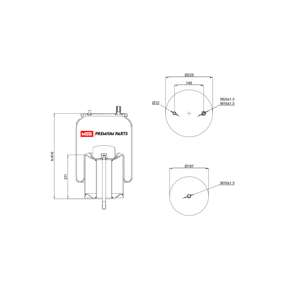 MSB        544915-C6 Air Spring