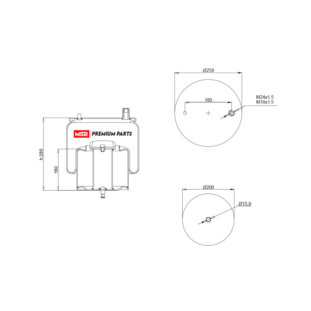 MSB        544919-C1 Air Spring