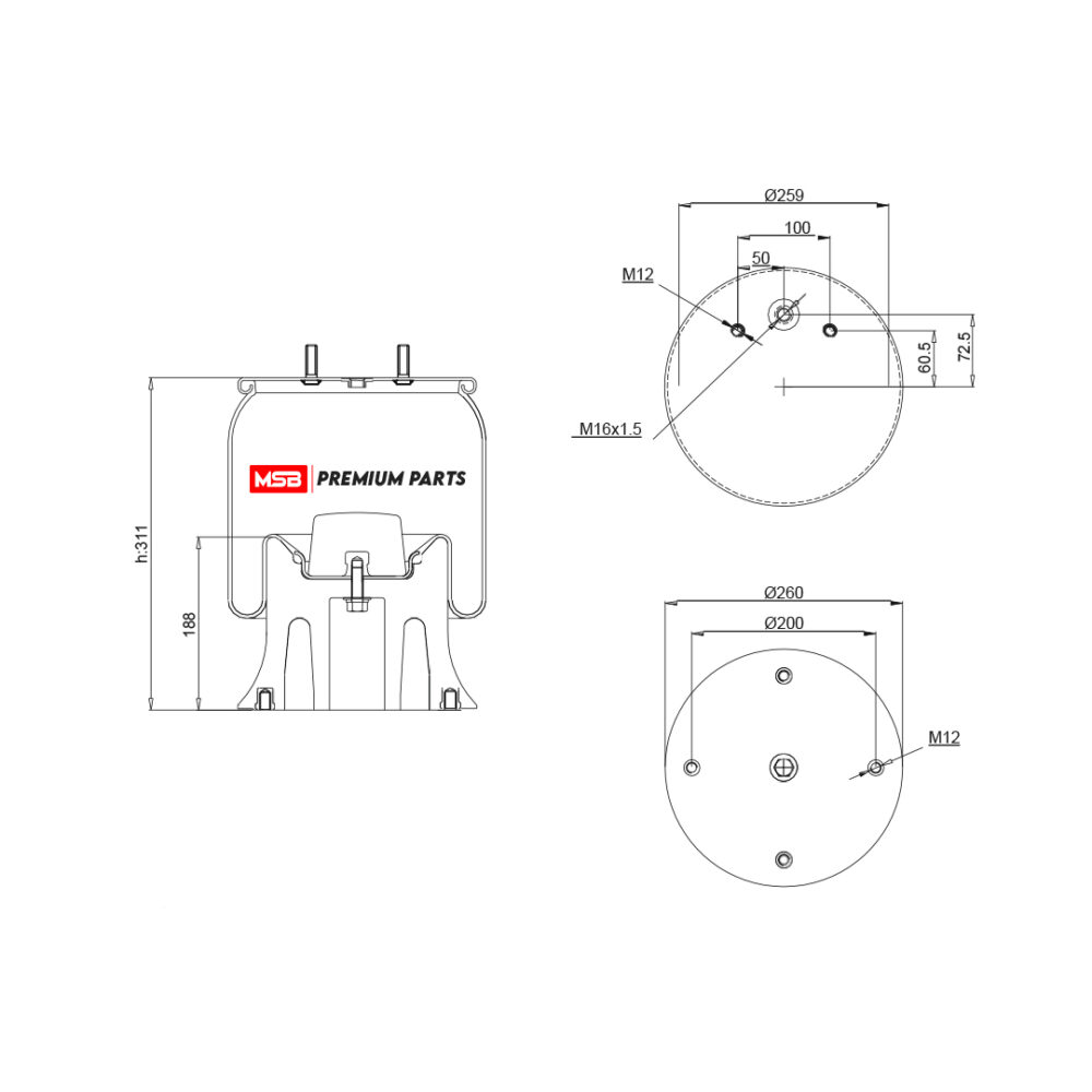 MSB        544922-CP1 Air Spring