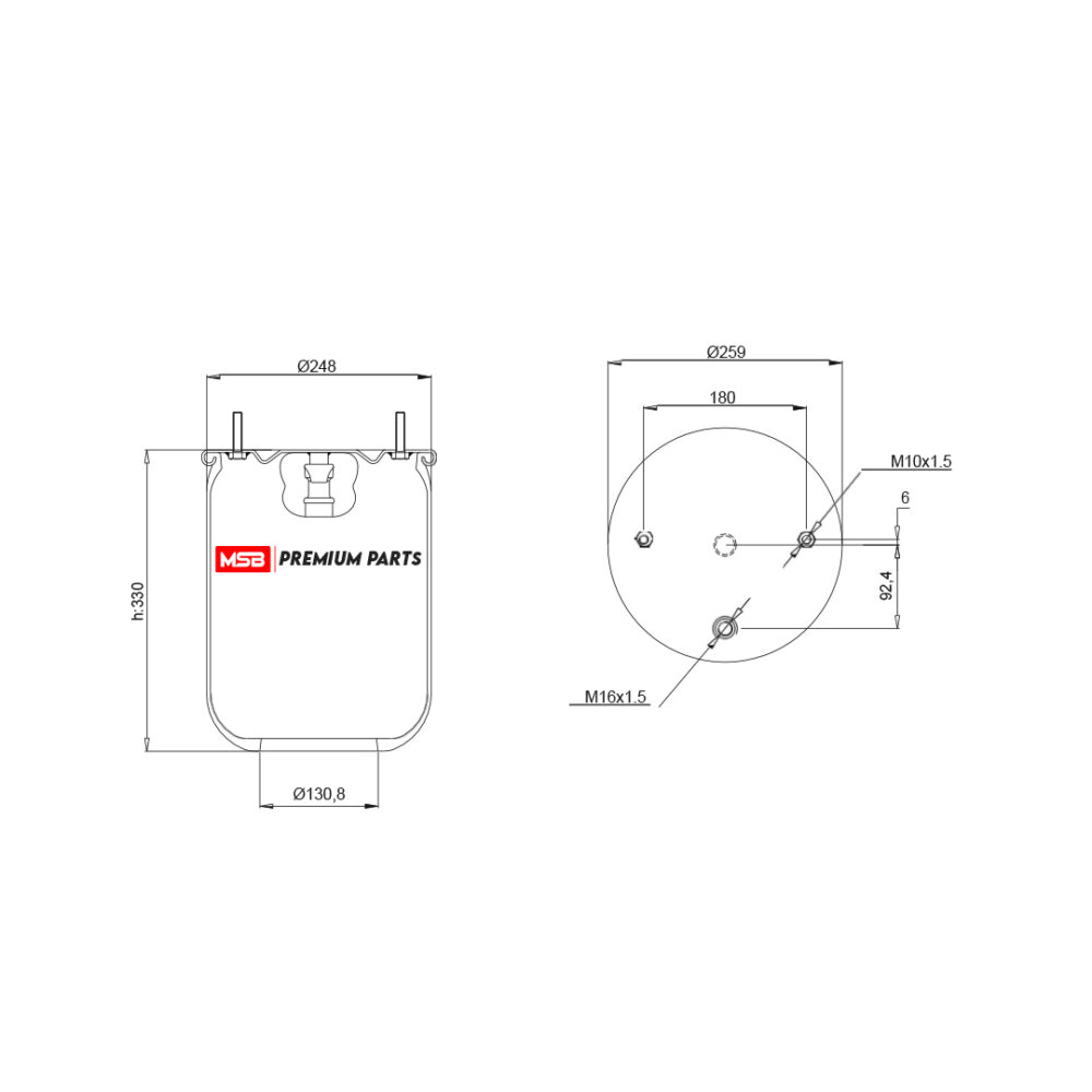 MSB        544925-S Air Spring