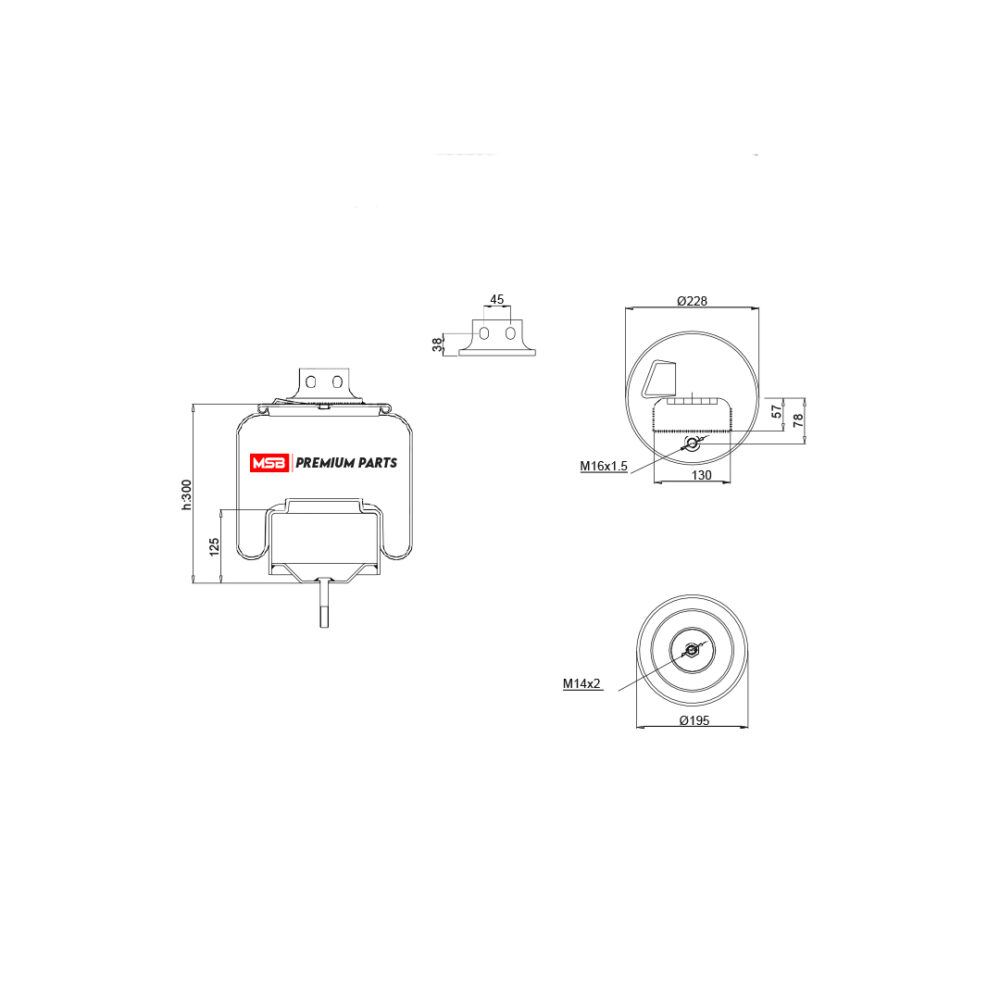MSB        5427023-C1 Air Spring
