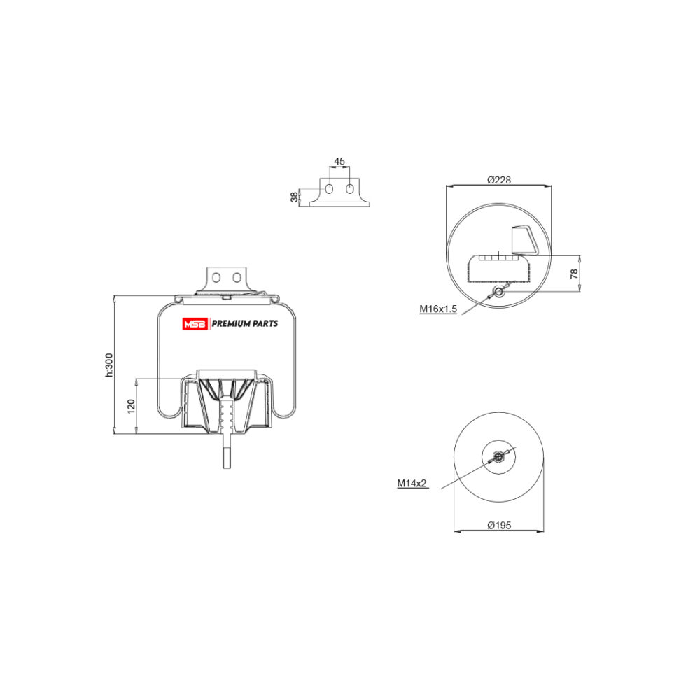 MSB        5427023-CP Air Spring
