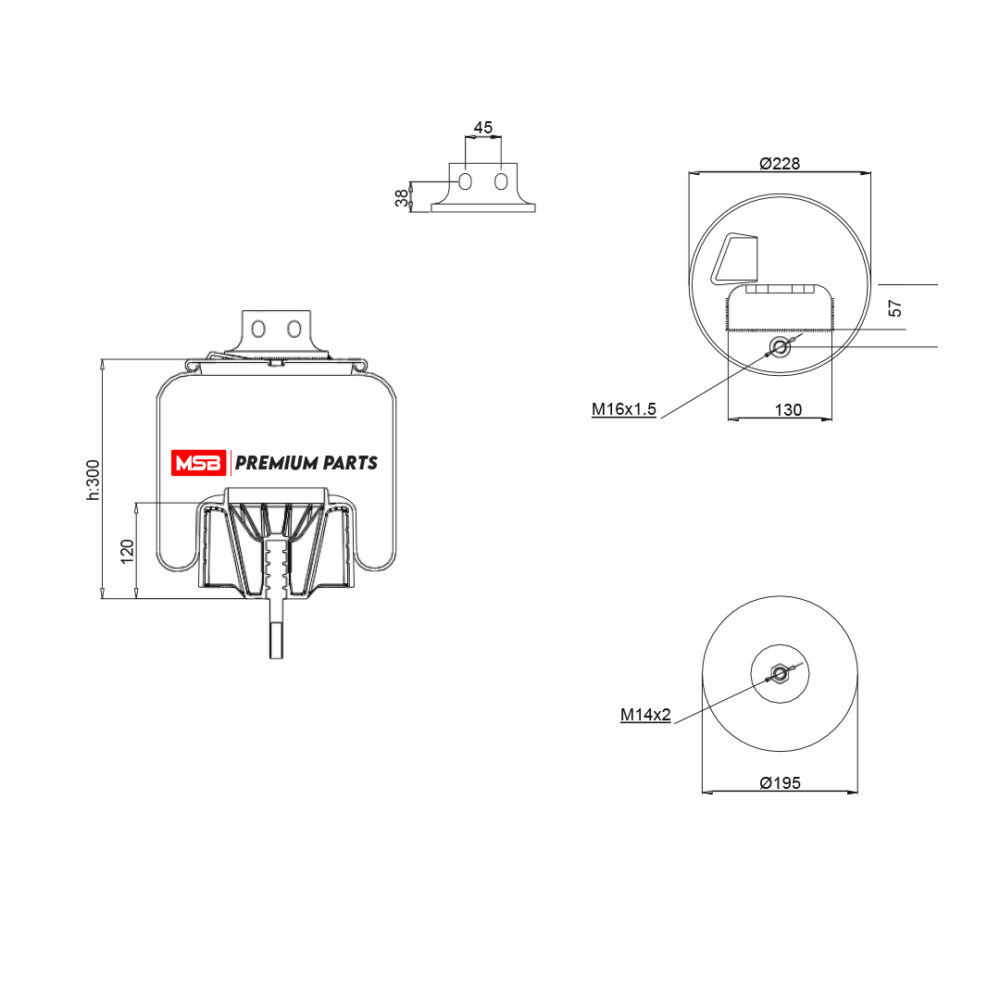 MSB        5427023-CP1 Air Spring