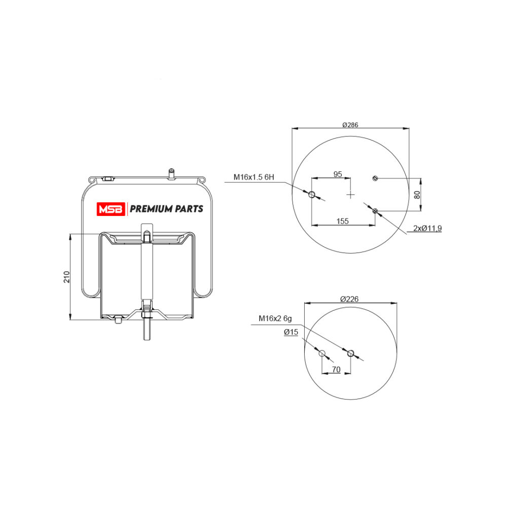 MSB        543608-C Air Spring