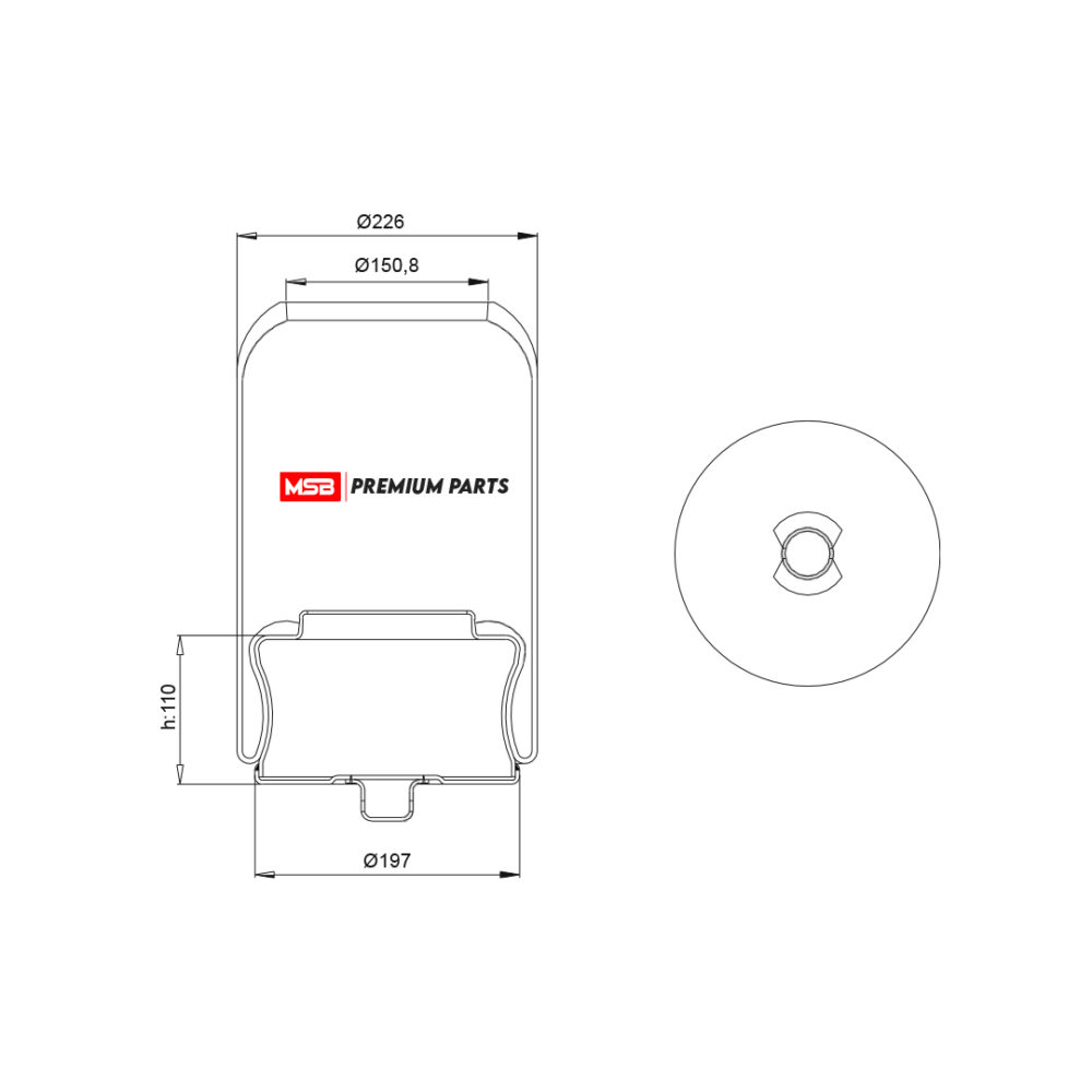 MSB   547054-S Air Spring