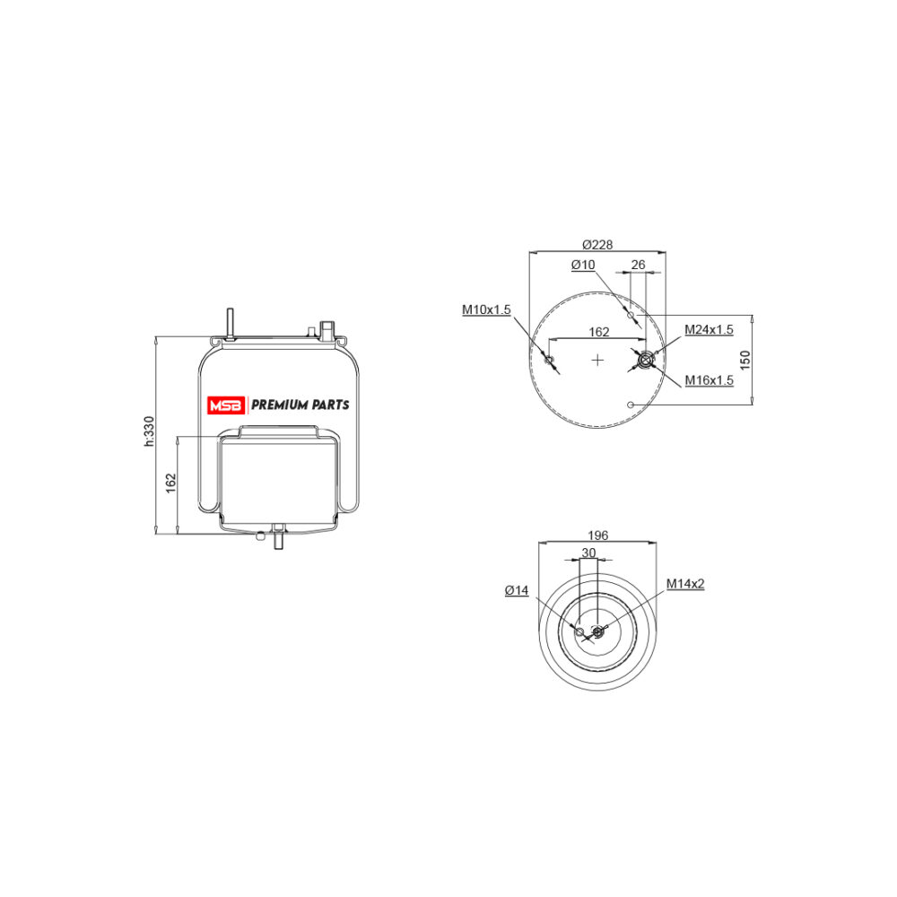 MSB        544560-C2 Air Spring