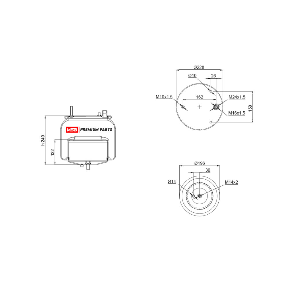 MSB        544562-C2 Air Spring