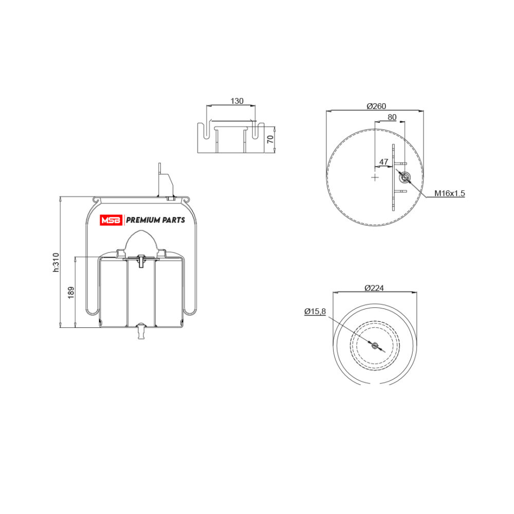 MSB 544580-C Air Spring