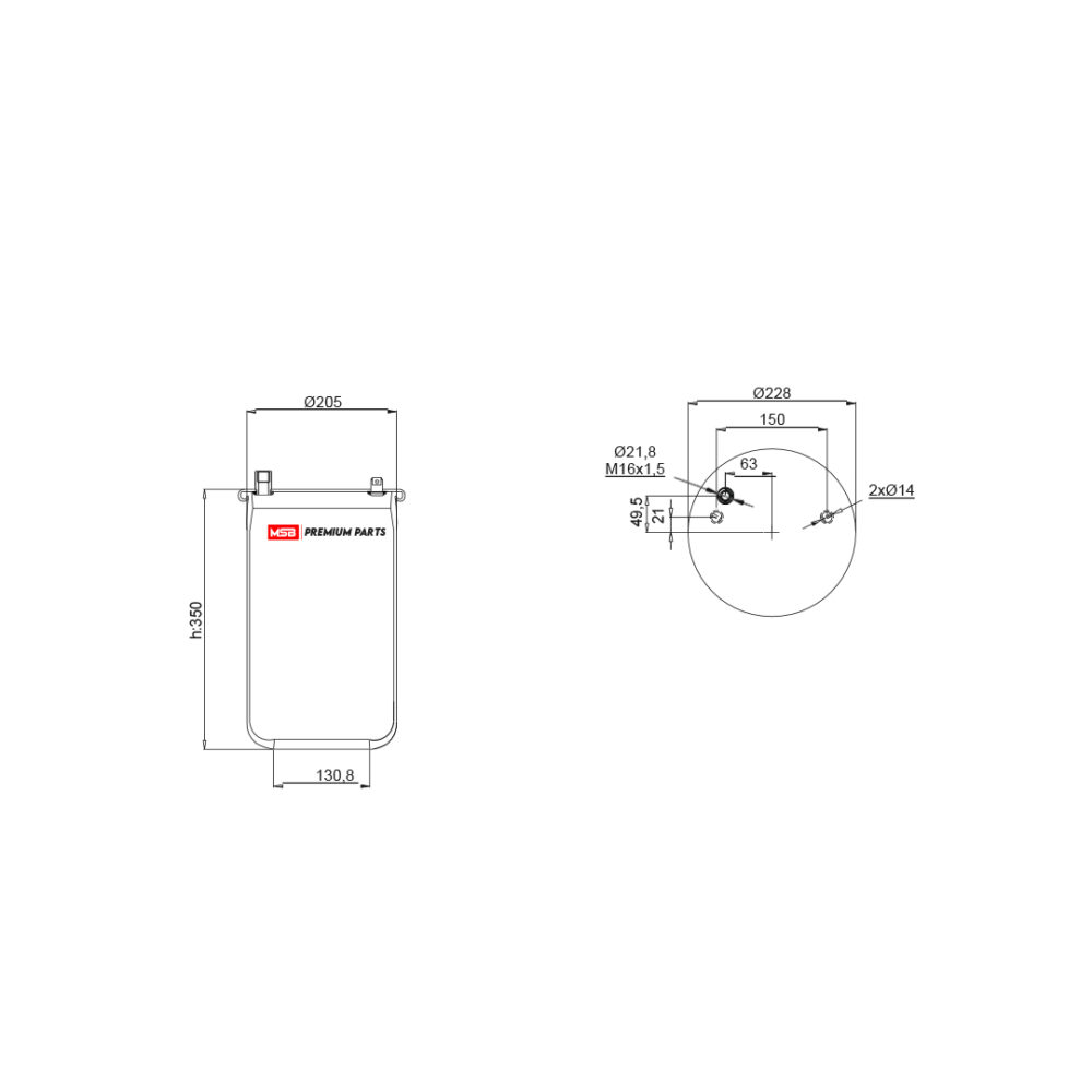 MSB 546604-S1 Air Spring