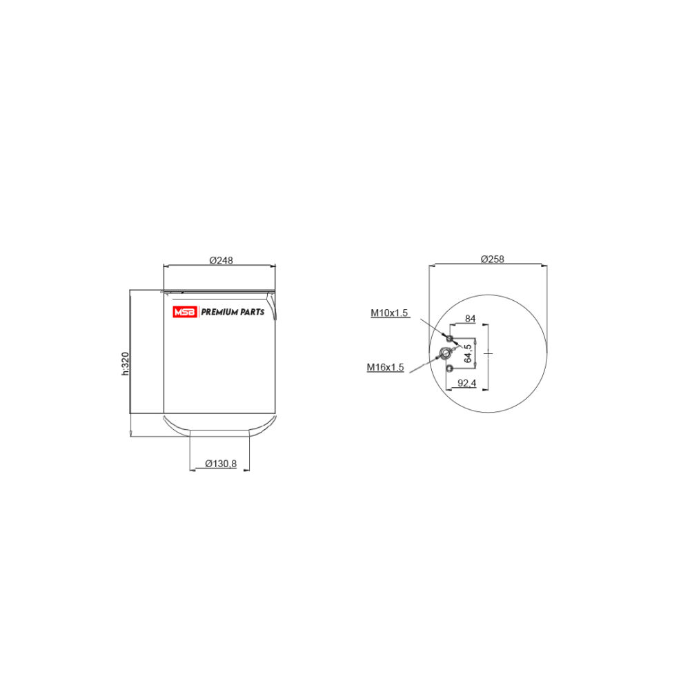 MSB 547040-S Air Spring